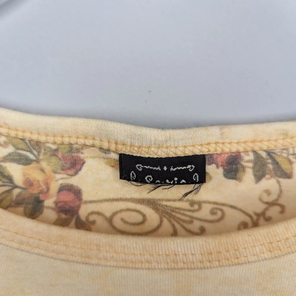 Y2K Vintage Thomas Perkins and sons woman's floral beaded shirt size woman's L